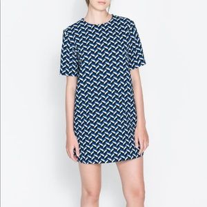 Zara chevron print dress